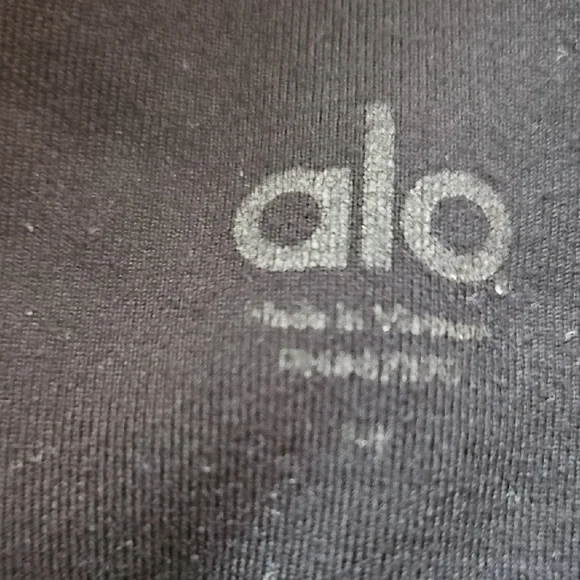 ALO Elevate Yoga Black and White Leggings - Picture 5 of 5